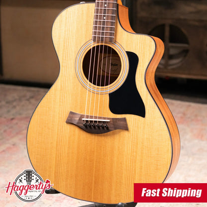 Taylor 112ce Grand Concert Acoustic/Electric Guitar with Gig Bag