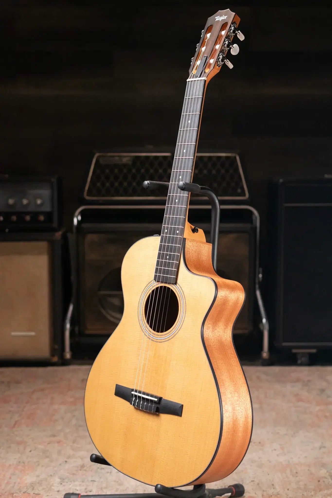 Taylor 112ce-N Nylon Grand Concert Acoustic/Electric Guitar with Gig Bag