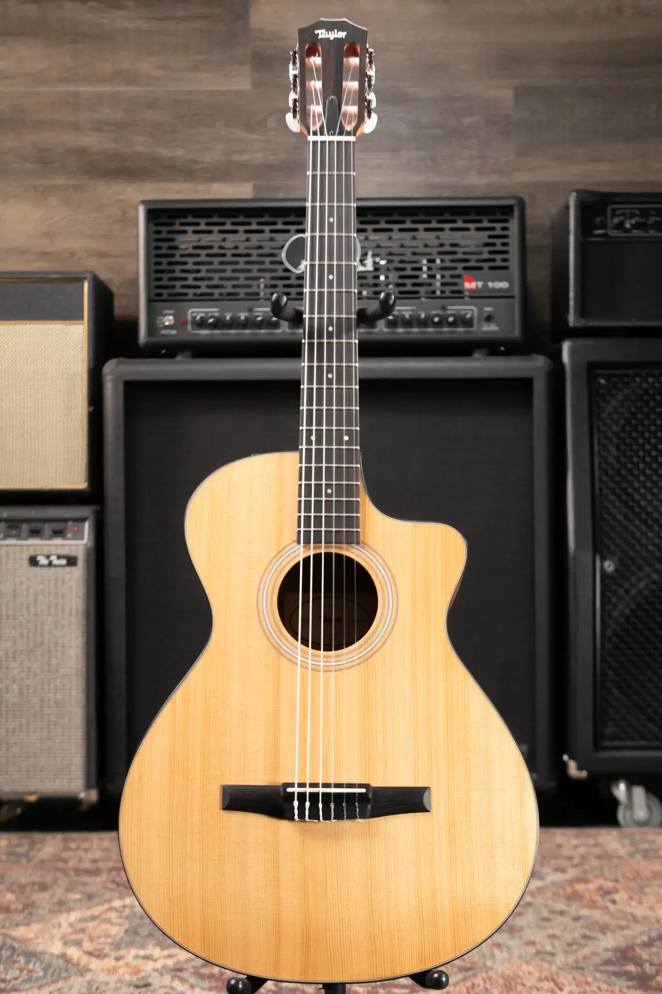 Taylor 112ce-N Nylon Grand Concert Acoustic/Electric Guitar with Gig Bag