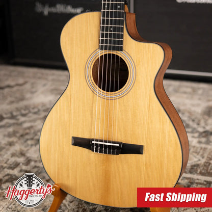 Taylor 112ce-N Nylon Grand Concert Acoustic/Electric Guitar with Gig Bag