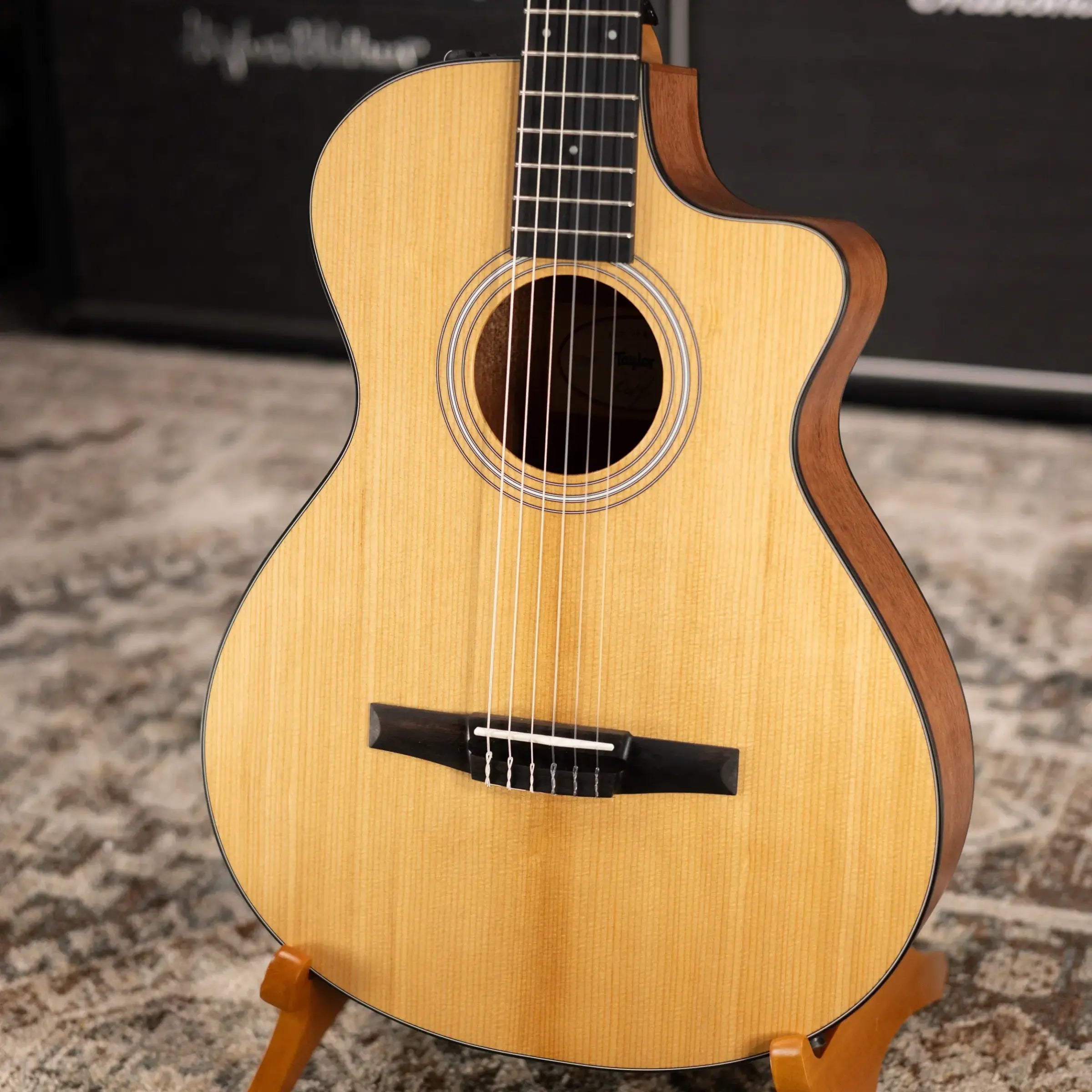 Taylor 112ce-N Nylon Grand Concert Acoustic/Electric Guitar with Gig Bag