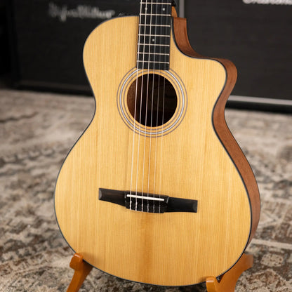 Taylor 112ce-N Nylon Grand Concert Acoustic/Electric Guitar with Gig Bag