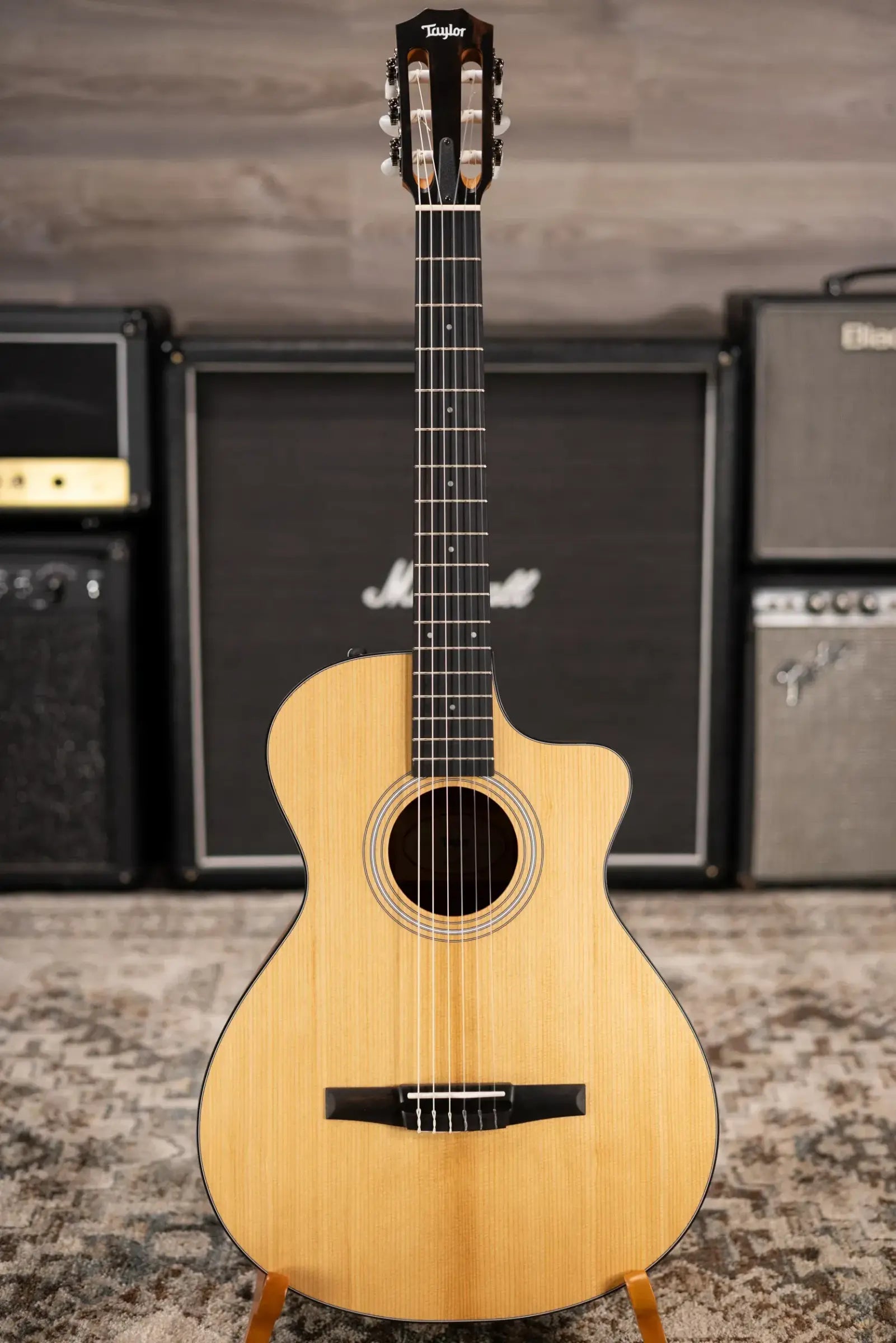 Taylor 112ce-N Nylon Grand Concert Acoustic/Electric Guitar with Gig Bag