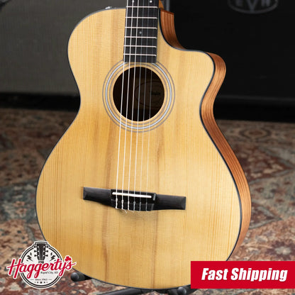 Taylor 112ce-N Nylon Grand Concert Acoustic/Electric Guitar with Gig Bag