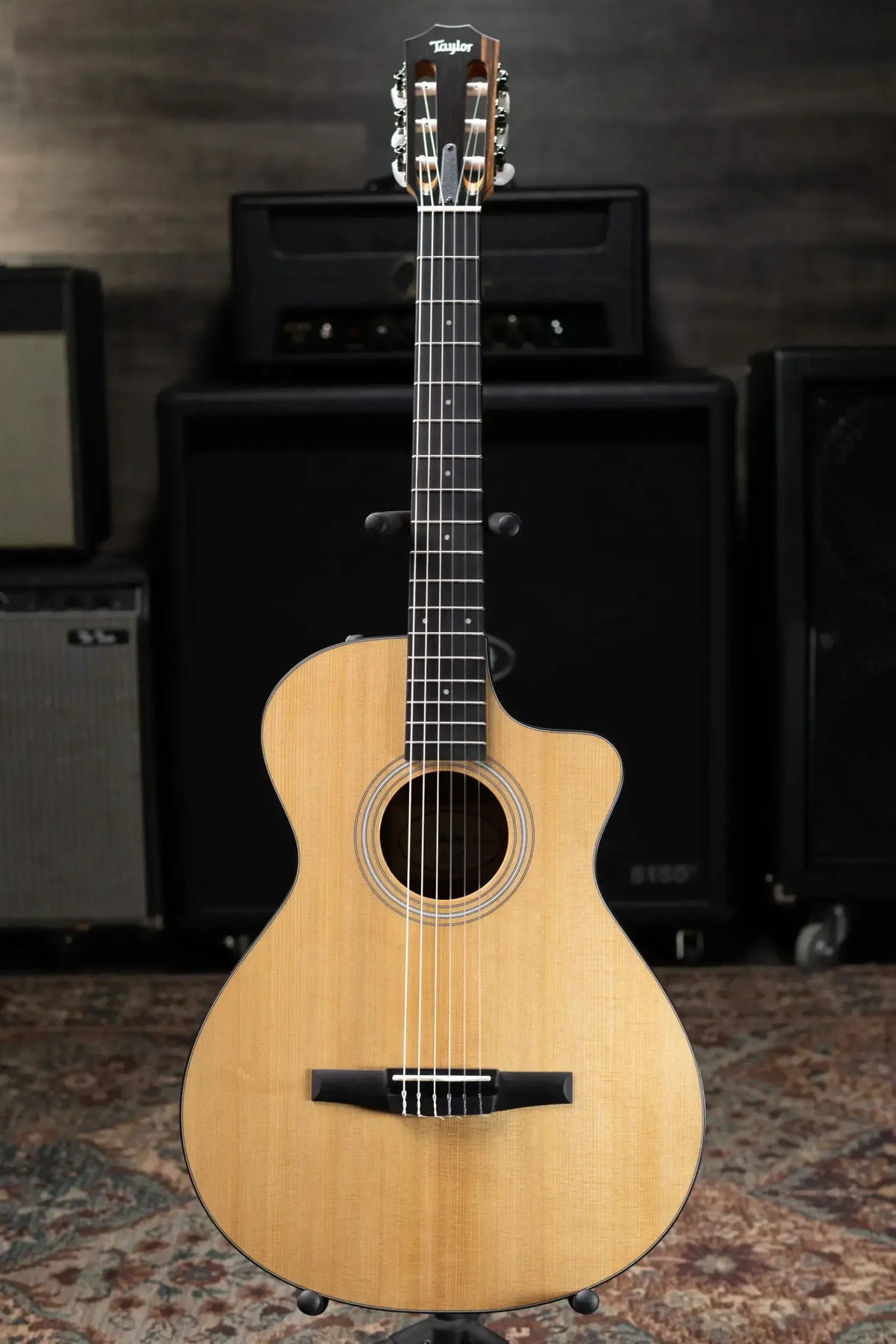 Taylor 112ce-N Nylon Grand Concert Acoustic/Electric Guitar with Gig Bag