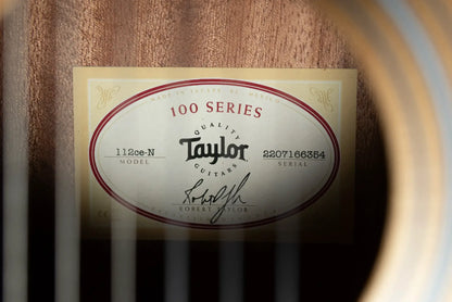 Taylor 112ce-N Nylon Grand Concert Acoustic/Electric Guitar with Gig Bag