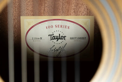 Taylor 112ce-N Nylon Grand Concert Acoustic/Electric Guitar with Gig Bag