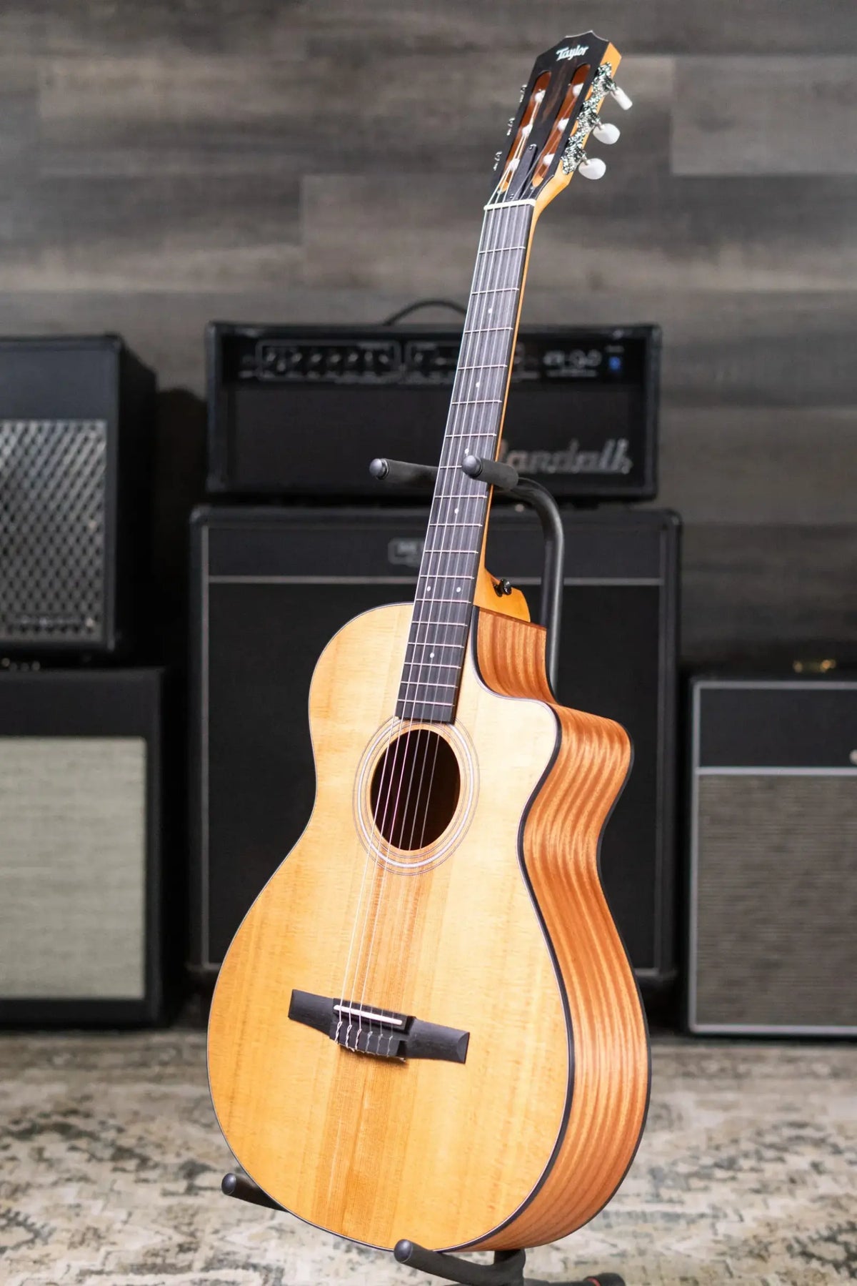Taylor 112ce-N Nylon Grand Concert Acoustic/Electric Guitar with Gig Bag