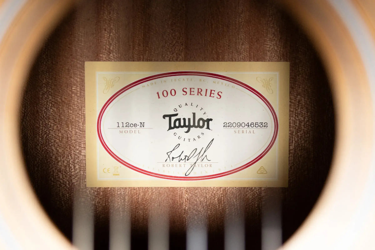 Taylor 112ce-N Nylon Grand Concert Acoustic/Electric Guitar with Gig Bag
