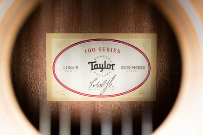 Taylor 112ce-N Nylon Grand Concert Acoustic/Electric Guitar with Gig Bag
