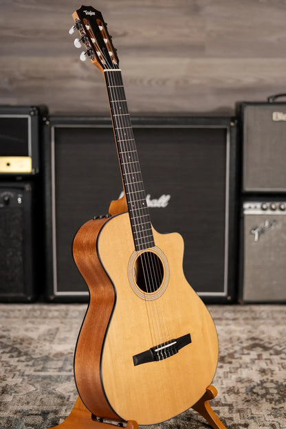 Taylor 112ce-N Nylon Grand Concert Acoustic/Electric Guitar with Gig Bag - Factory Used