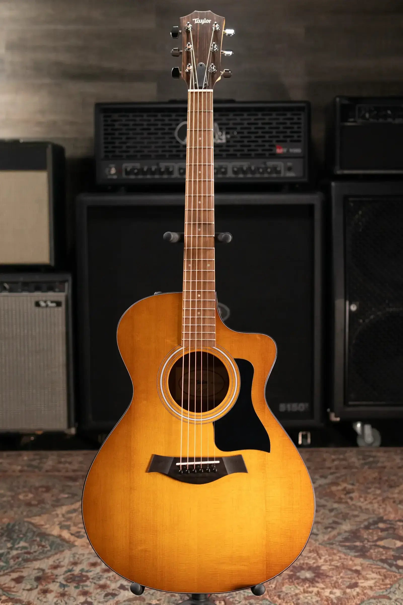Taylor 112ce Special Edition Grand Concert Acoustic/Electric Guitar - Honeyburst with Gig Bag