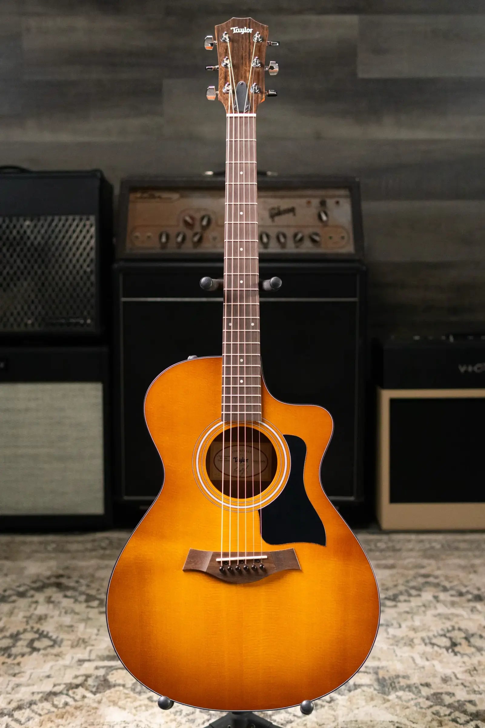 Taylor 112ce Special Edition Grand Concert Acoustic/Electric Guitar - Honeyburst with Gig Bag
