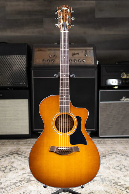 Taylor 112ce Special Edition Grand Concert Acoustic/Electric Guitar - Honeyburst with Gig Bag