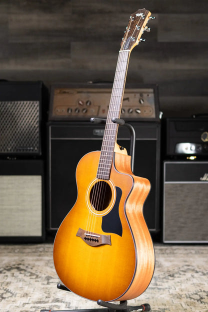 Taylor 112ce Special Edition Grand Concert Acoustic/Electric Guitar - Honeyburst with Gig Bag