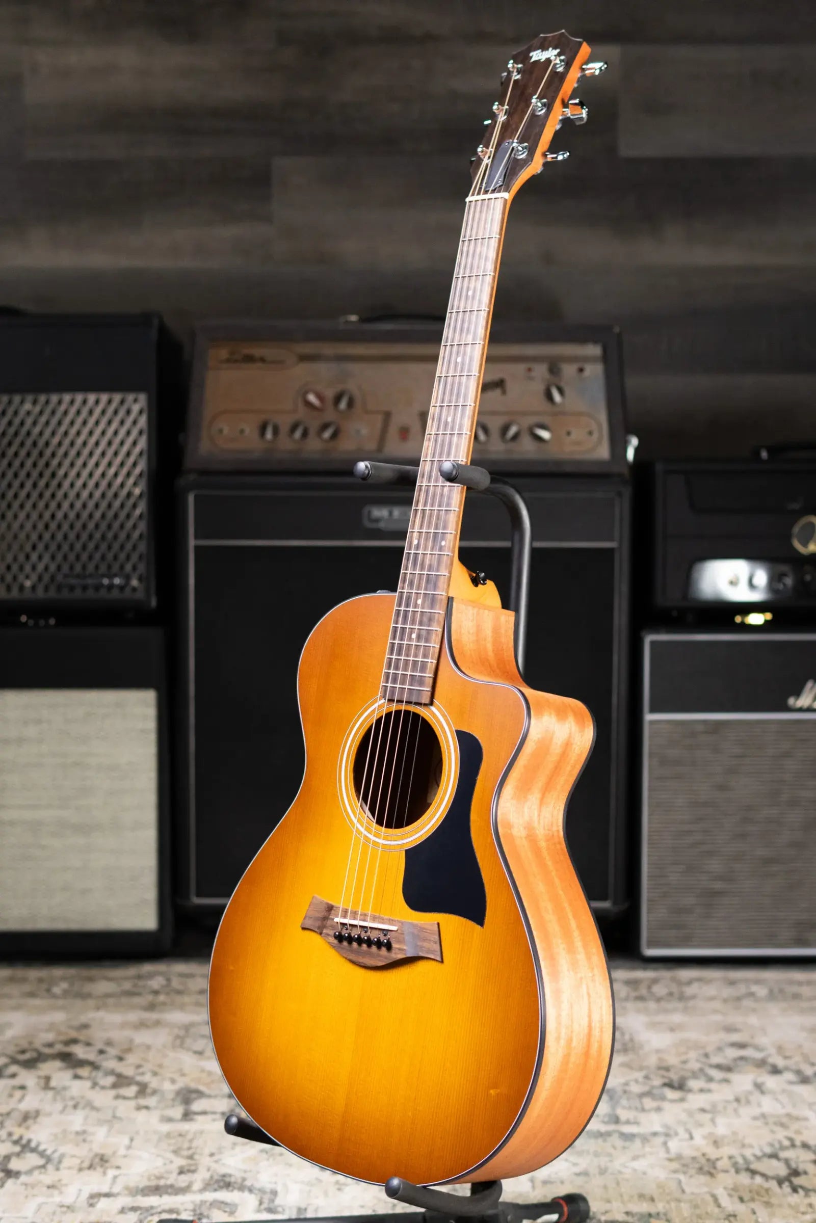 Taylor 112ce Special Edition Grand Concert Acoustic/Electric Guitar - Honeyburst with Gig Bag