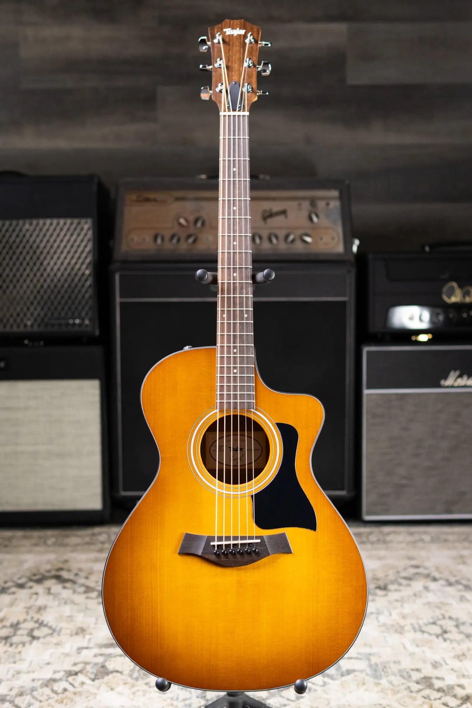 Taylor 112ce Special Edition Grand Concert Acoustic/Electric Guitar - Honeyburst with Gig Bag