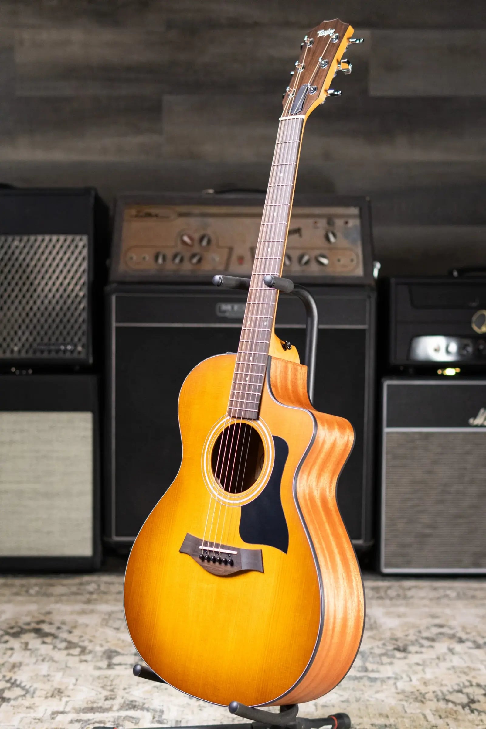 Taylor 112ce Special Edition Grand Concert Acoustic/Electric Guitar - Honeyburst with Gig Bag