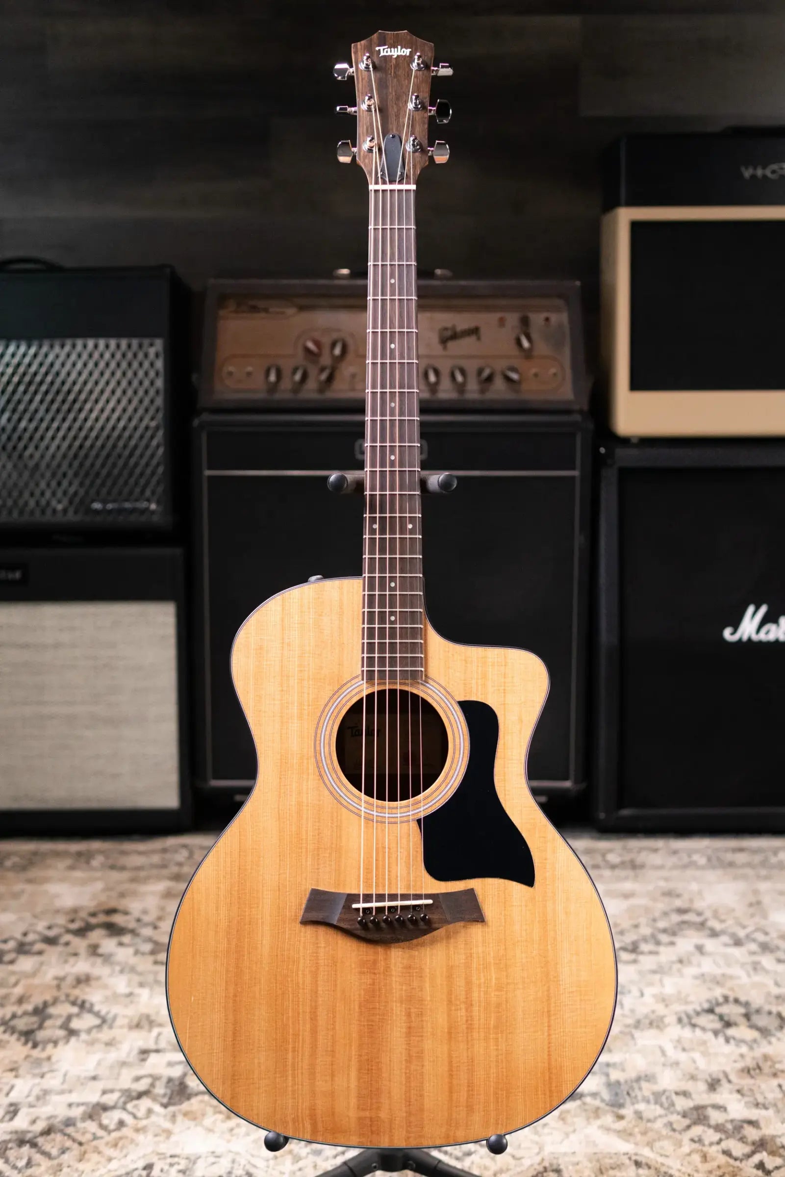 Taylor 114ce Grand Auditorium Acoustic/Electric Guitar - Natural with Structured Gig Bag - Floor Model Demo