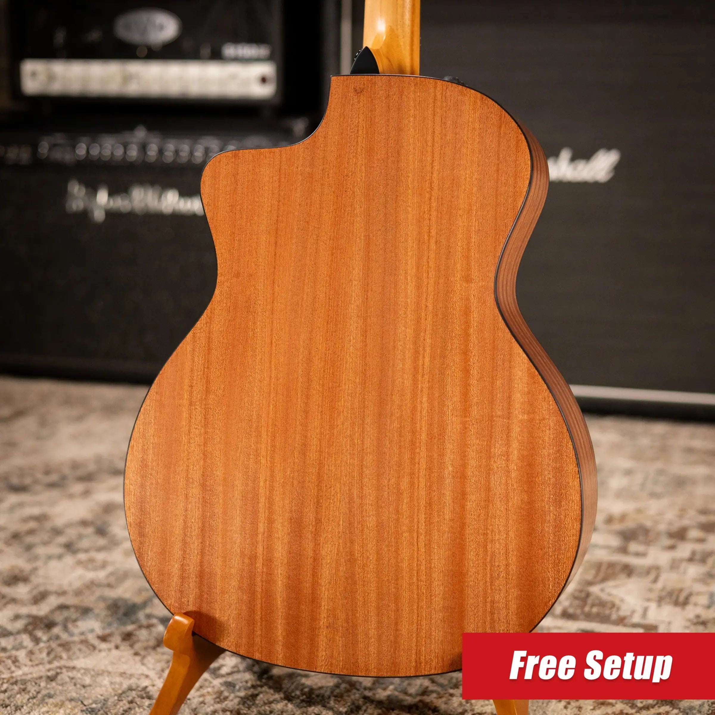 Taylor 114ce Grand Auditorium Acoustic/Electric Guitar - Sapele with Gig Bag - Factory Demo