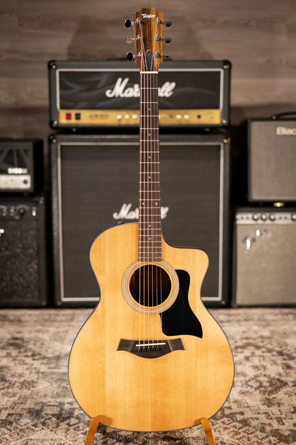 Taylor 114ce Grand Auditorium Acoustic/Electric Guitar - Sapele with Gig Bag - Factory Demo