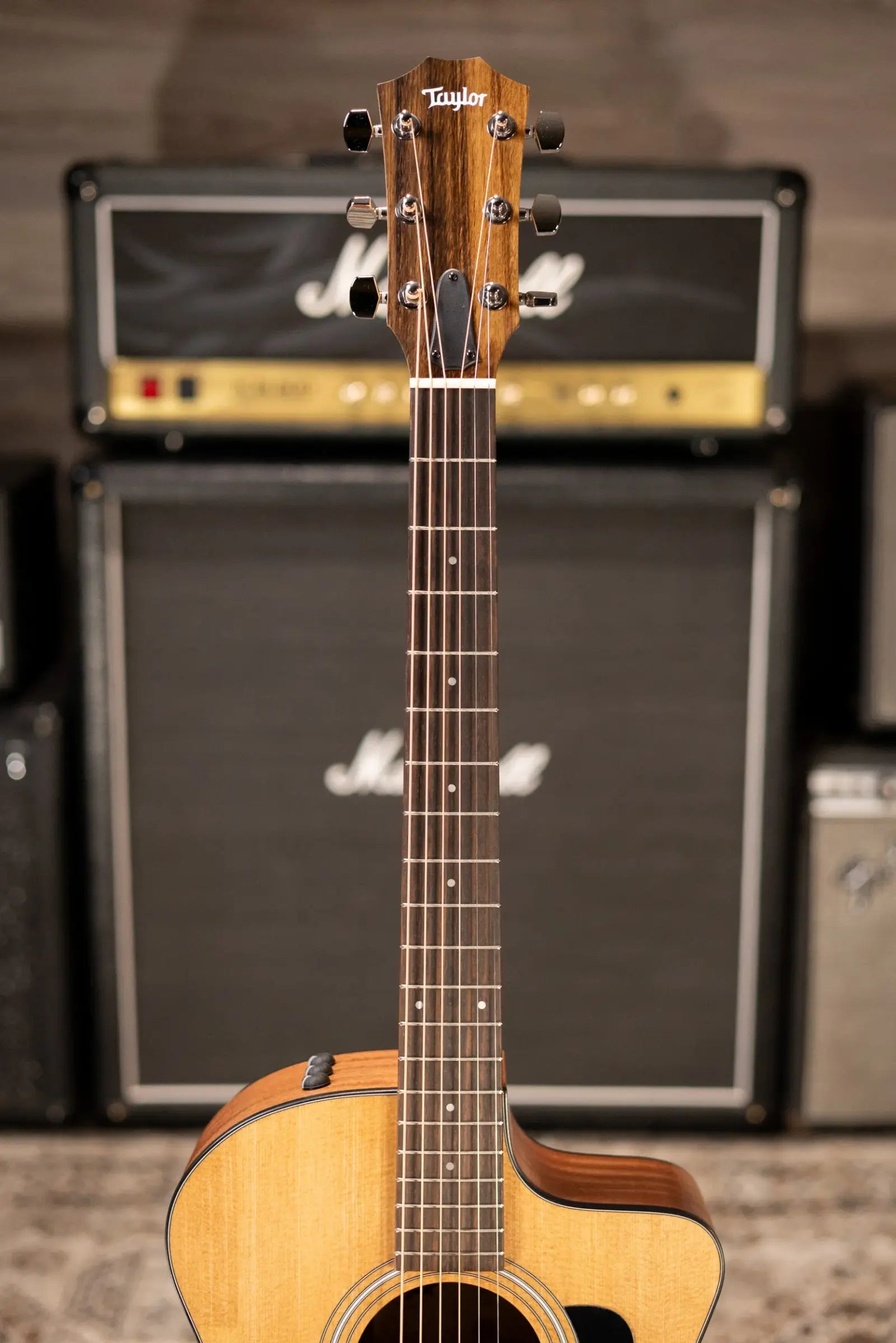 Taylor 114ce Grand Auditorium Acoustic/Electric Guitar - Sapele with Gig Bag - Factory Demo