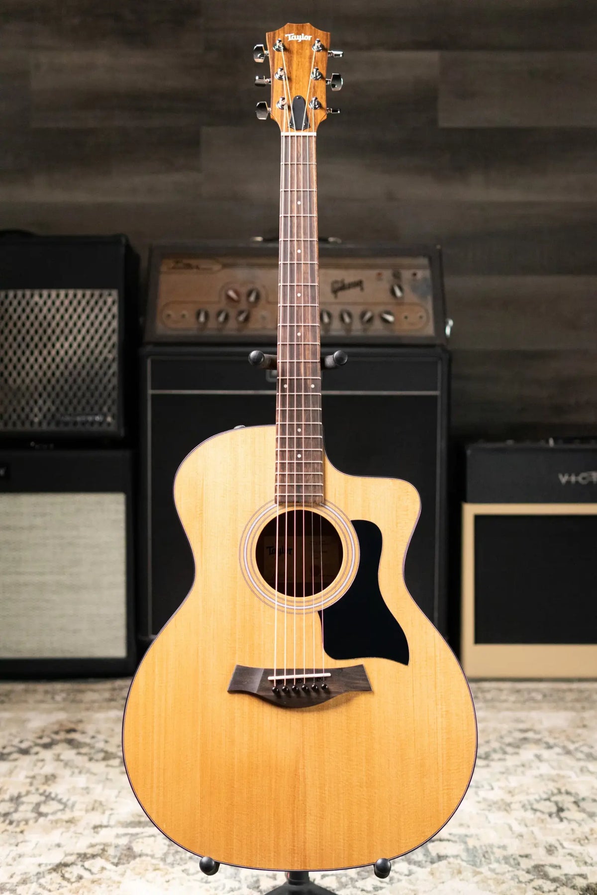 Taylor 114ce Grand Auditorium Acoustic/Electric Guitar - Sapele with Gig Bag - Demo