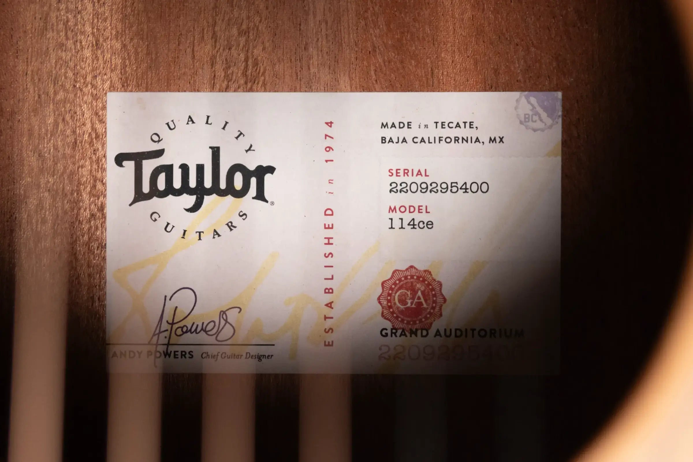 Taylor 114ce Grand Auditorium Acoustic/Electric Guitar with Gig Bag