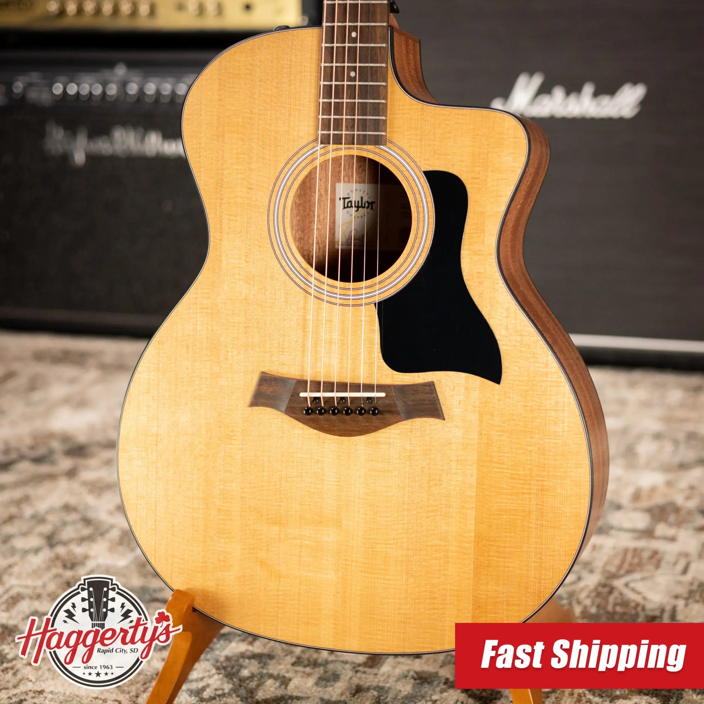 Taylor 114ce Grand Auditorium Acoustic-Electric Guitar with Structured Gig Bag