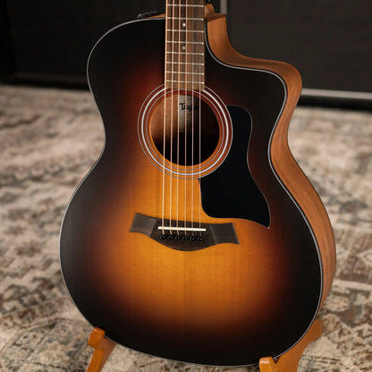Taylor 114ce Special Edition Grand Auditorium Acoustic/Electric Guitar - Dark Tobacco Shaded Edgeburst with Gig Bag