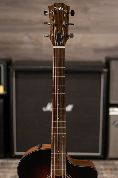 Taylor 114ce Special Edition Grand Auditorium Acoustic/Electric Guitar - Dark Tobacco Shaded Edgeburst with Gig Bag