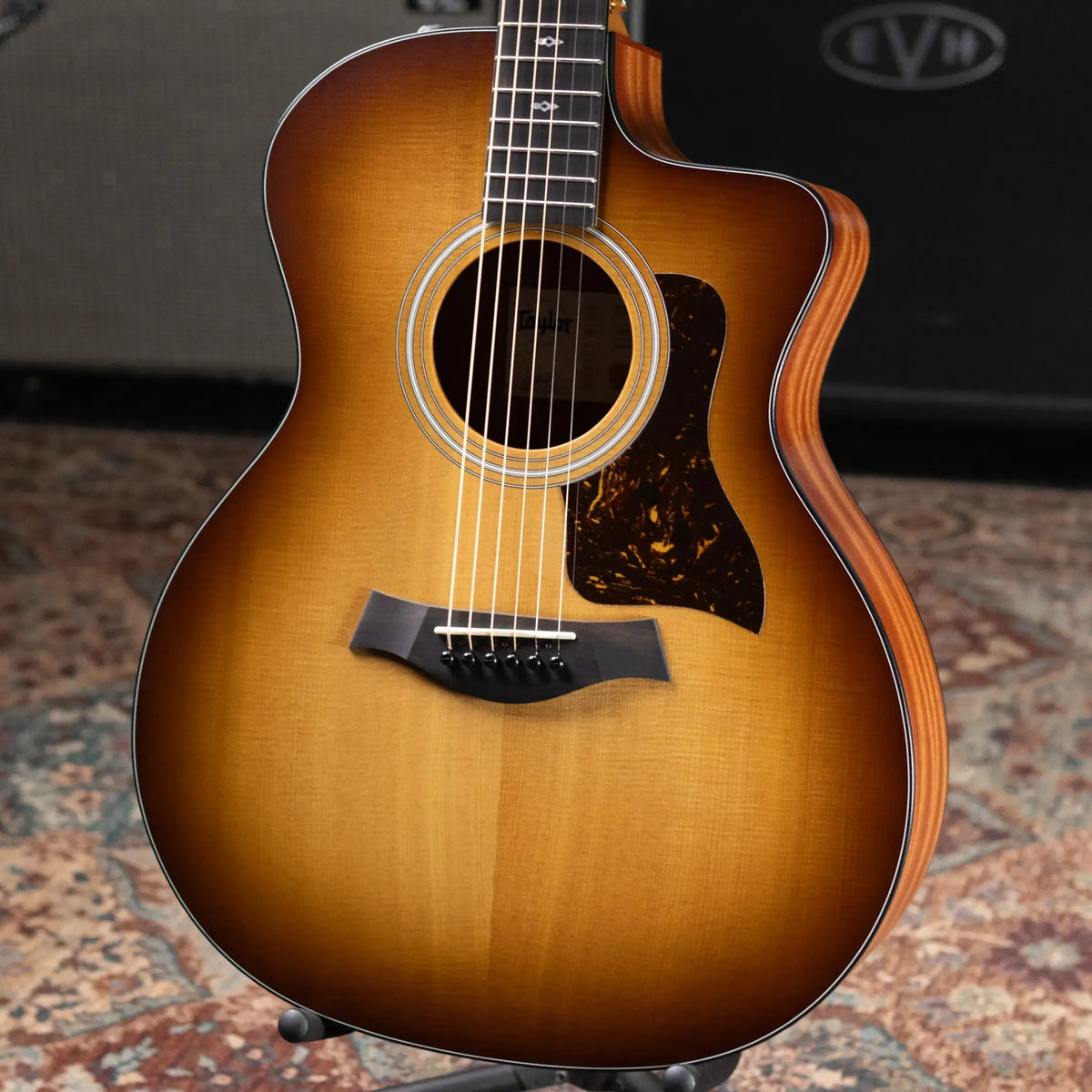 Taylor 114ce Sunset Blvd Grand Auditorium Acoustic/Electric Guitar - Shaded Edgeburst with Gig Bag