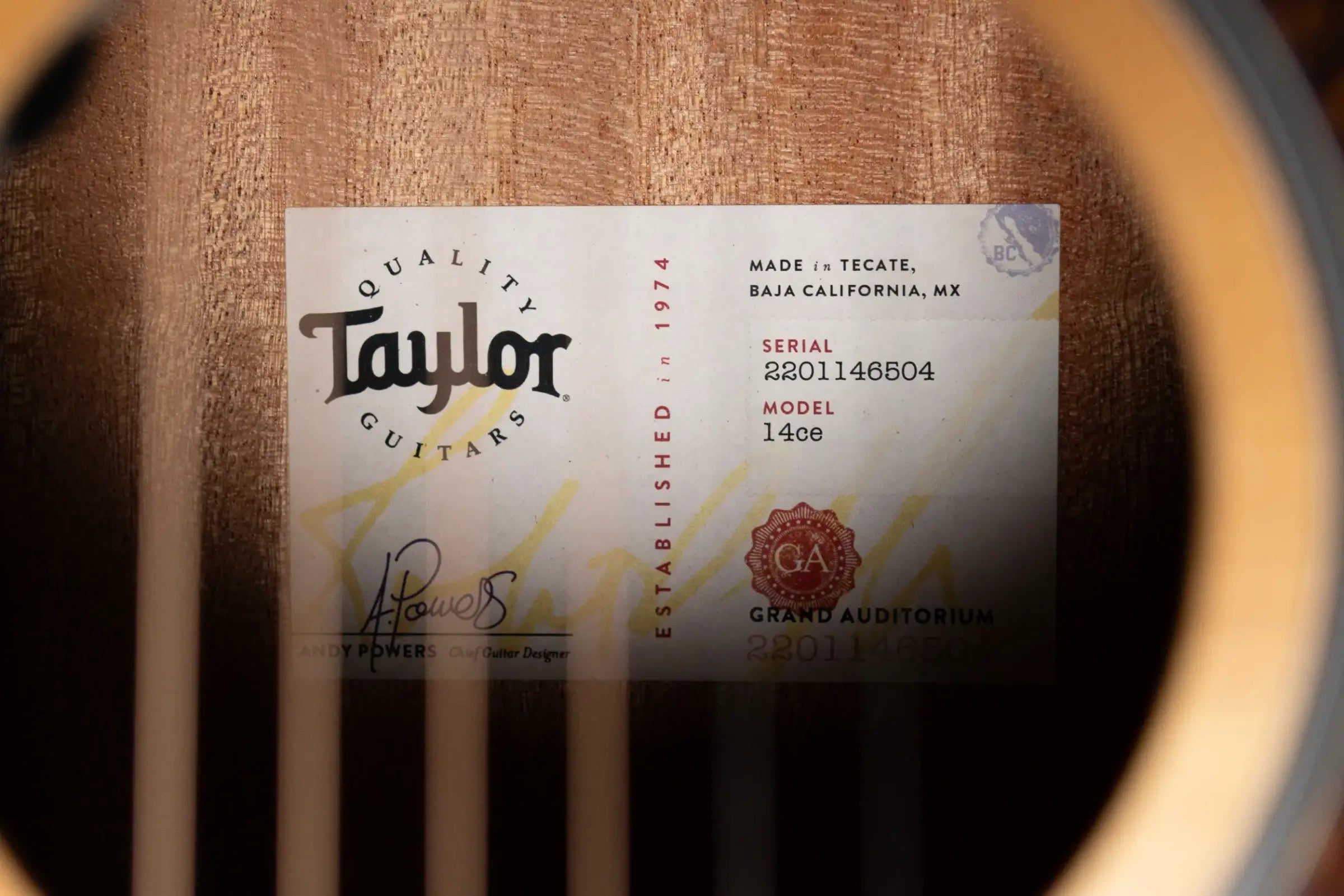 Taylor 14ce Grand Auditorium Acoustic/Electric Guitar with Gig Bag
