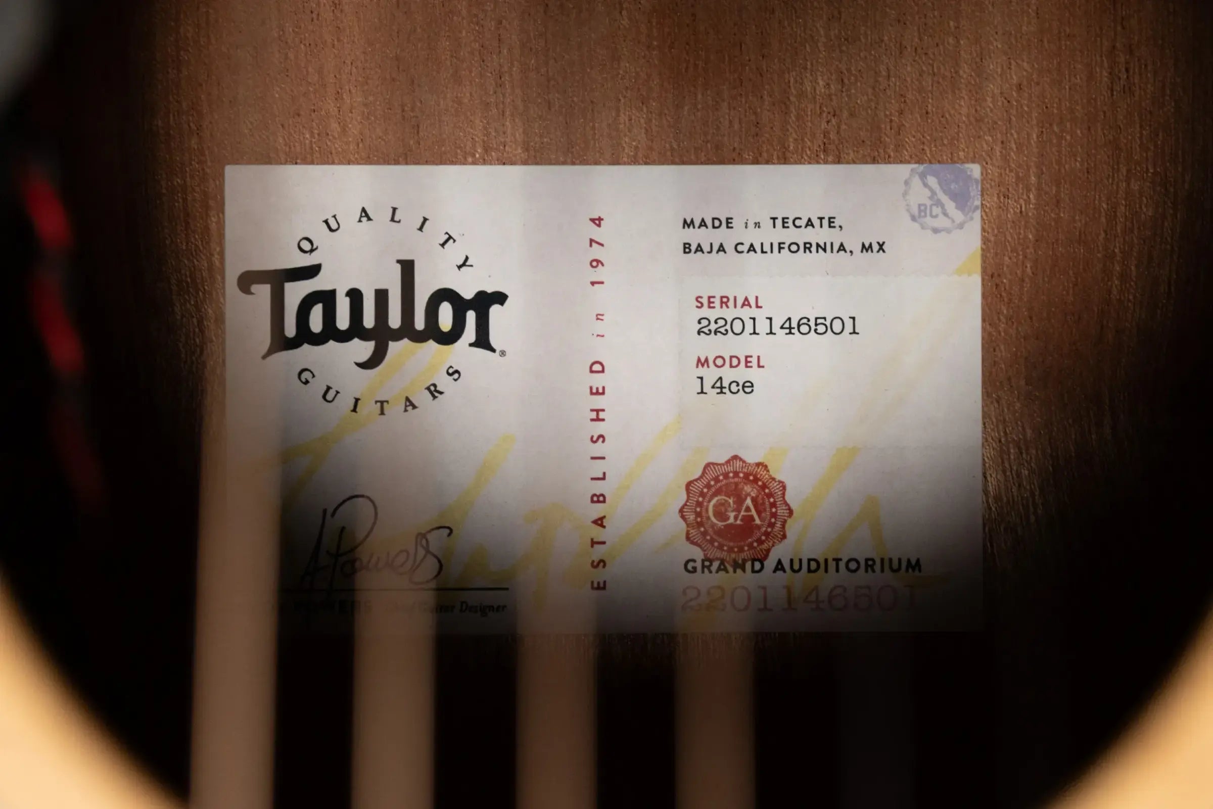 Taylor 14ce Grand Auditorium Acoustic/Electric Guitar with Gig Bag