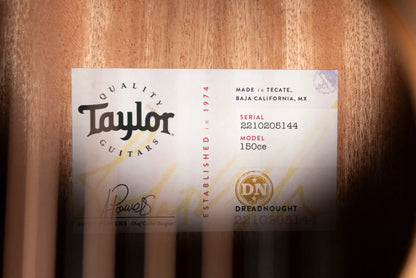 Taylor 150ce 12-String Dreadnought Acoustic/Electric Guitar with Gig Bag