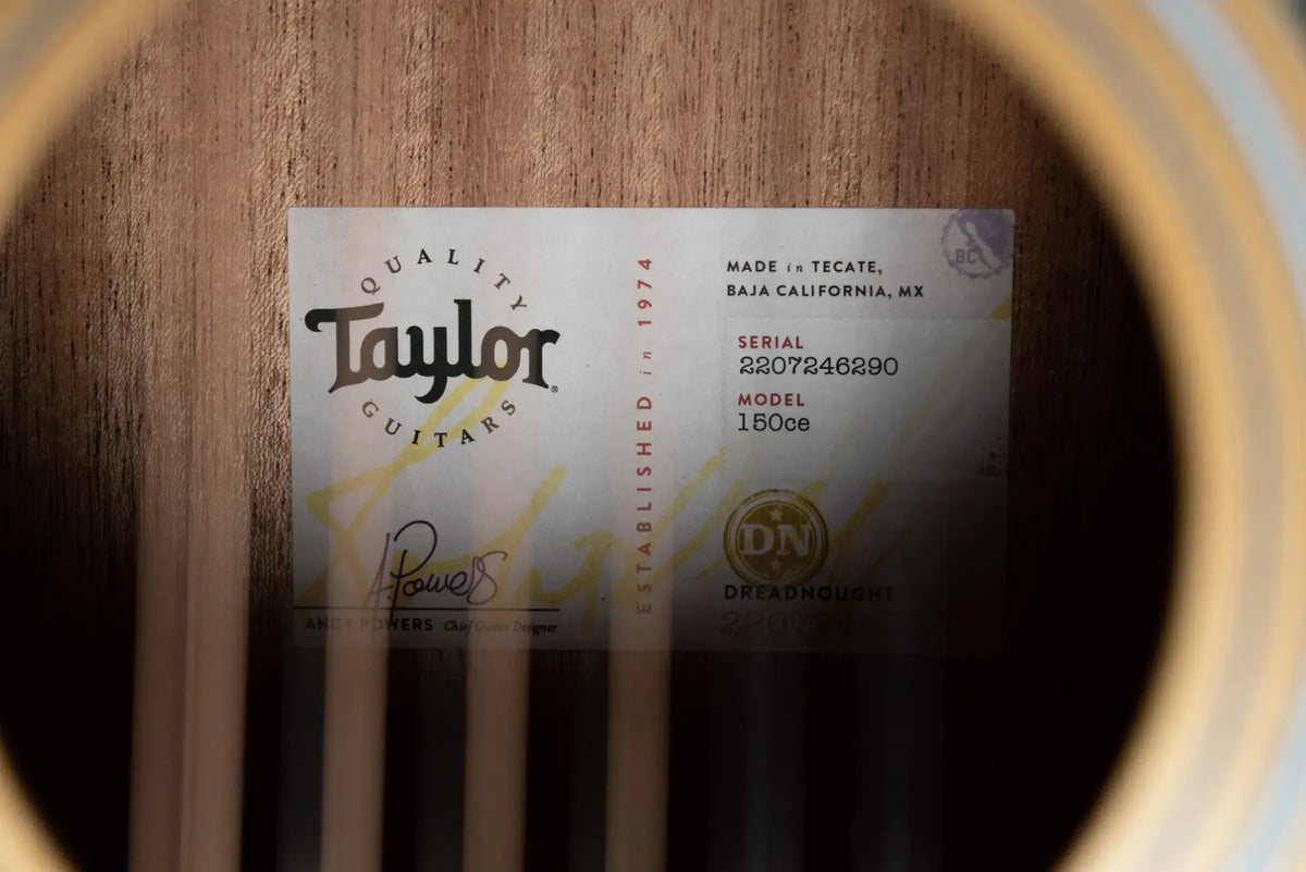 Taylor 150ce 12-String Dreadnought Acoustic/Electric Guitar with Gig Bag