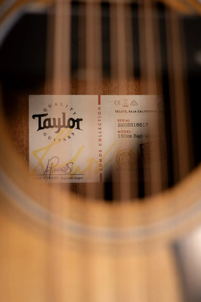 Taylor 150ce Bajo Quinto 12-String Acoustic/Electric Guitar - Sapele/Spruce with Gig Bag
