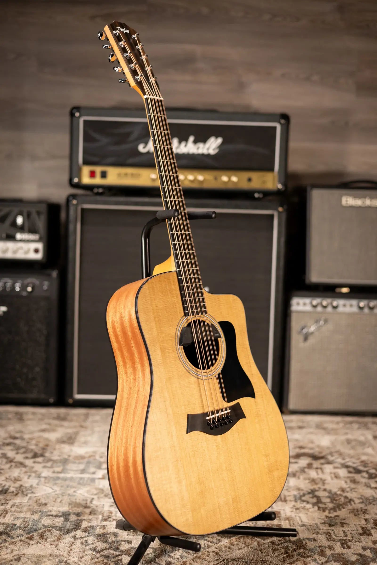 Taylor 150ce Bajo Quinto Acoustic/Electric Guitar - Sapele/Spruce with Gig Bag