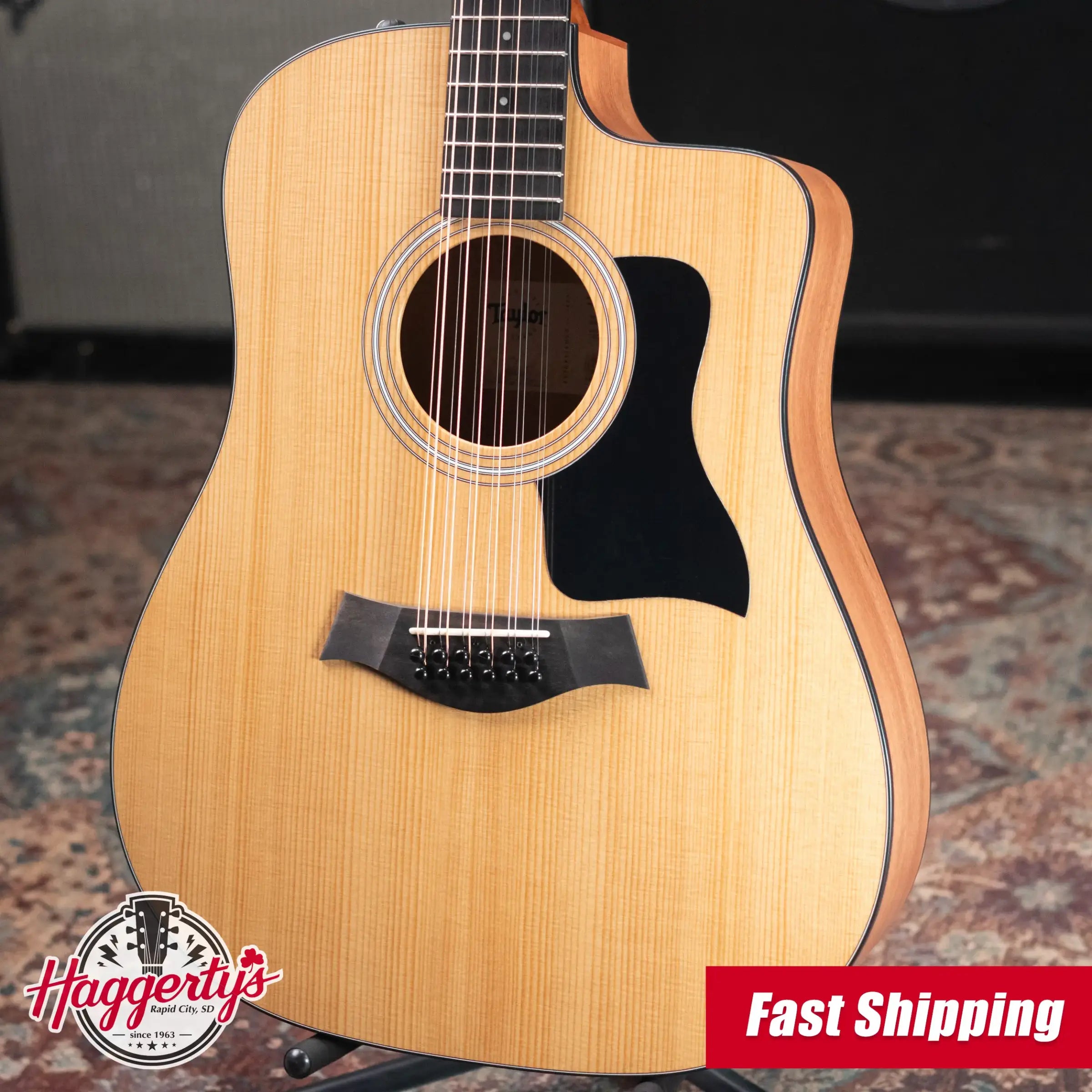 Taylor 150ce Dreadnought 12-String Acoustic/Electric Guitar with Gig Bag