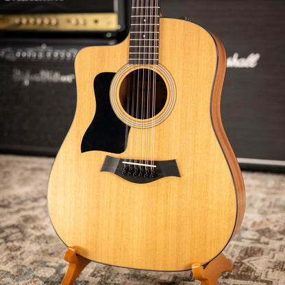 Taylor 150ce Left-Handed 12-String Dreadnought Acoustic/Electric Guitar - Natural with Gig Bag