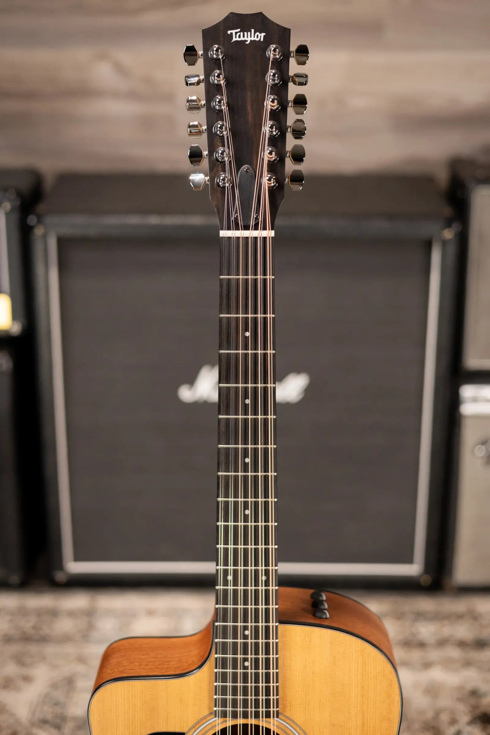 Taylor 150ce Left-Handed 12-String Dreadnought Acoustic/Electric Guitar - Natural with Gig Bag