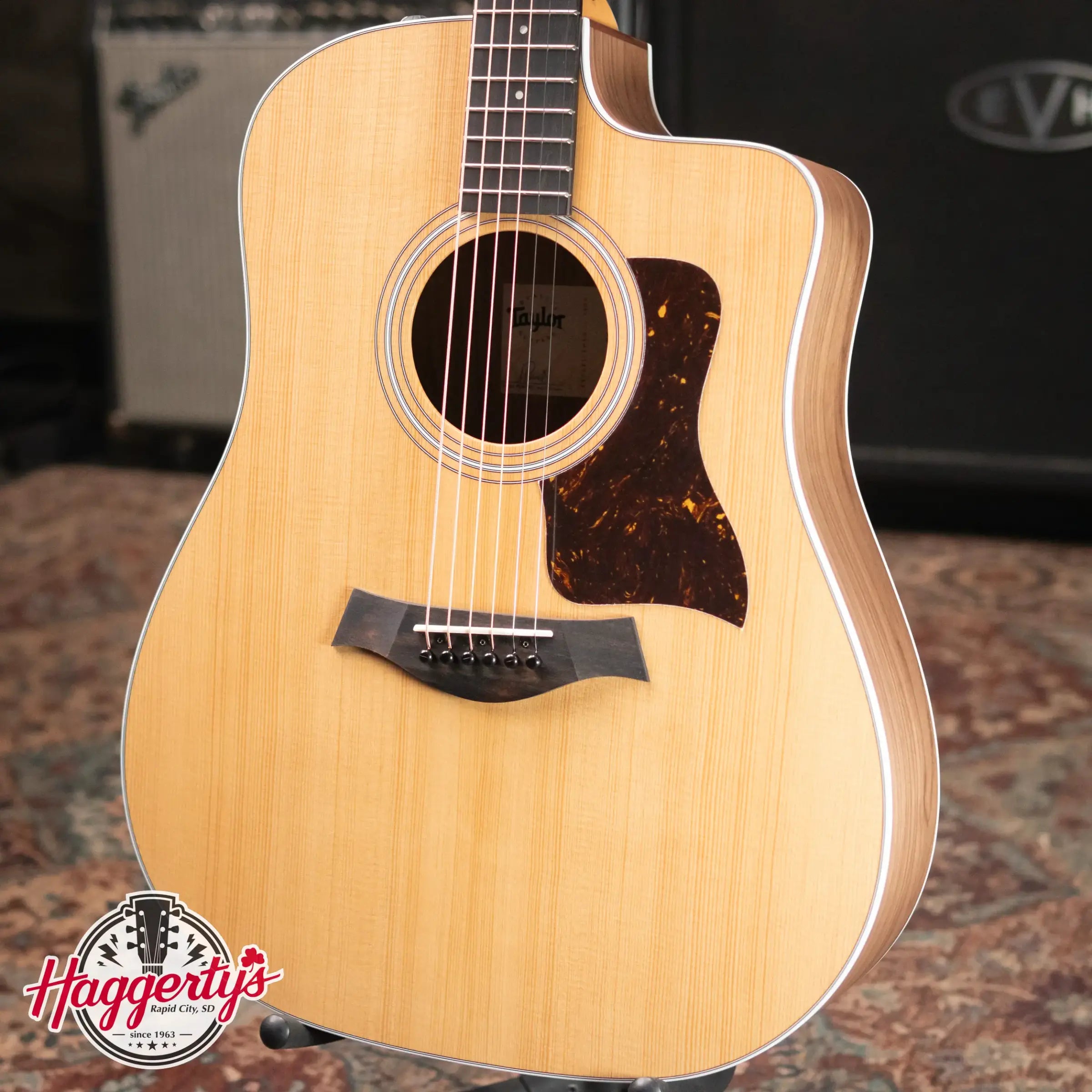 Taylor 210ce Dreadnought Acoustic/Electric Guitar with Gig Bag - Floor Demo