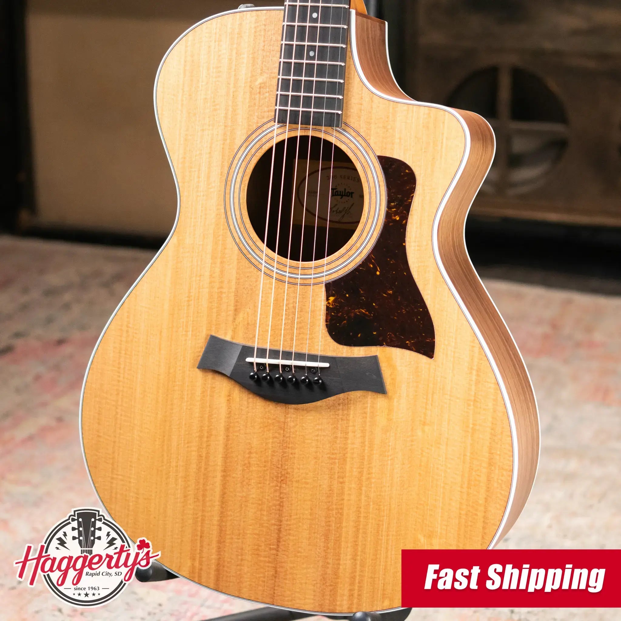 Taylor 212ce Grand Concert Acoustic/Electric Guitar with Gig Bag