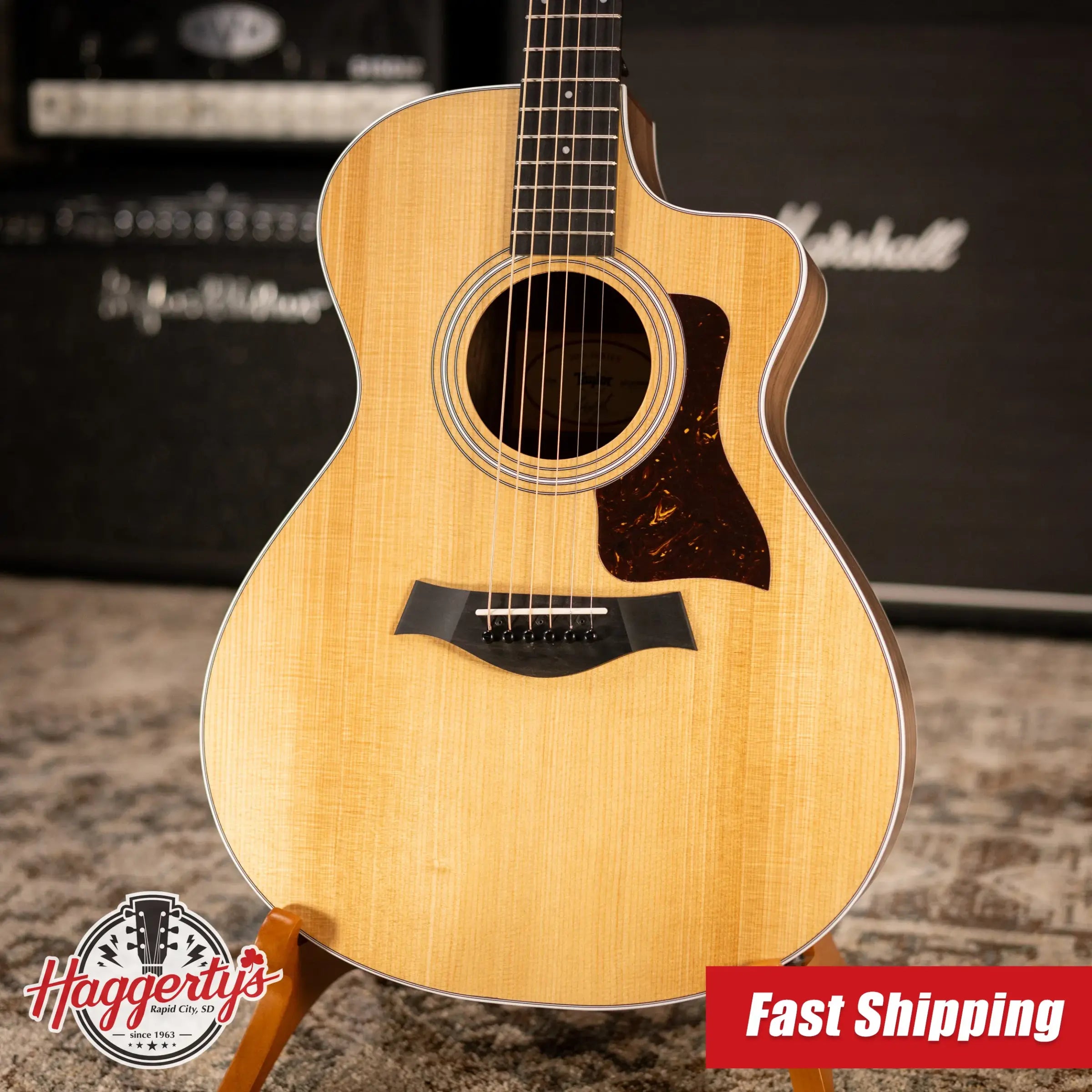 Taylor 212ce Grand Concert Acoustic/Electric Guitar with Gig Bag - Factory Demo