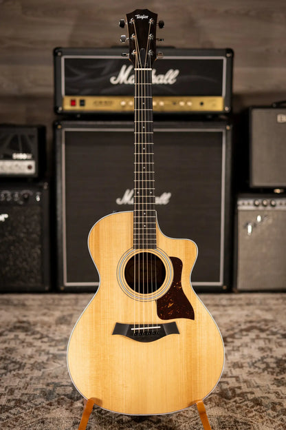 Taylor 212ce Grand Concert Acoustic/Electric Guitar with Gig Bag - Factory Demo