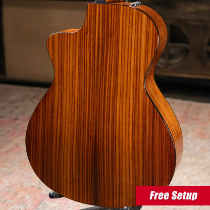 Taylor 212ce-N Plus Nylon Grand Concert Acoustic/Electric Guitar with Aerocase