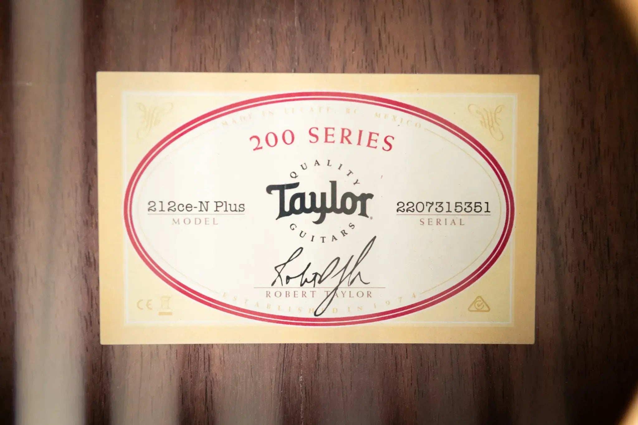Taylor 212ce-N Plus Nylon Grand Concert Acoustic/Electric Guitar with Aerocase
