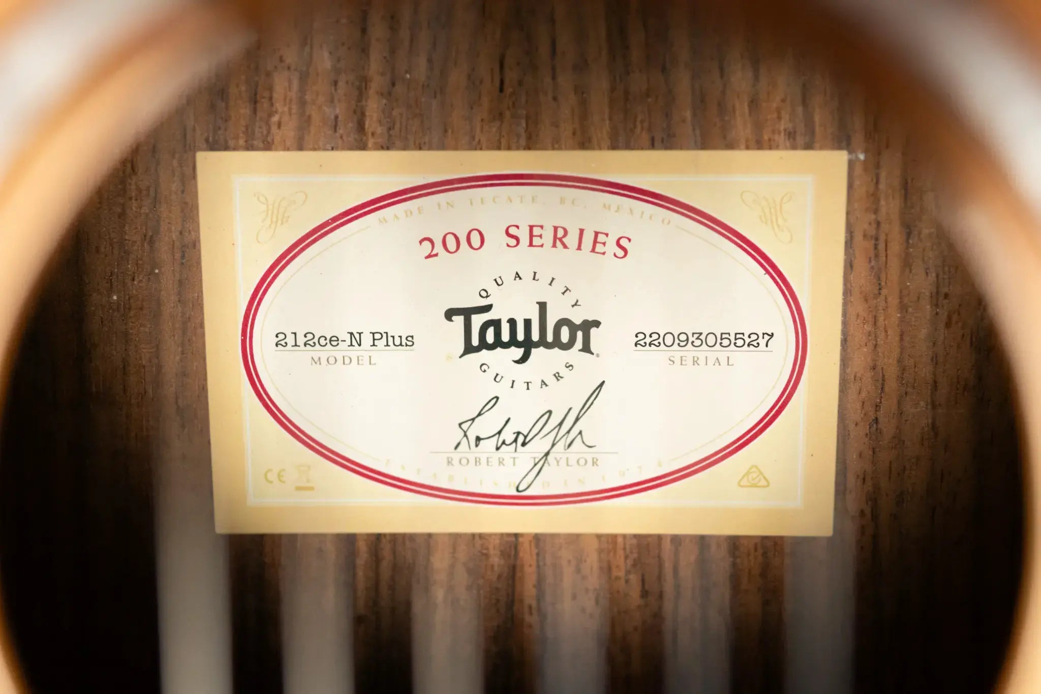 Taylor 212ce-N Plus Nylon Grand Concert Acoustic/Electric Guitar with Aerocase