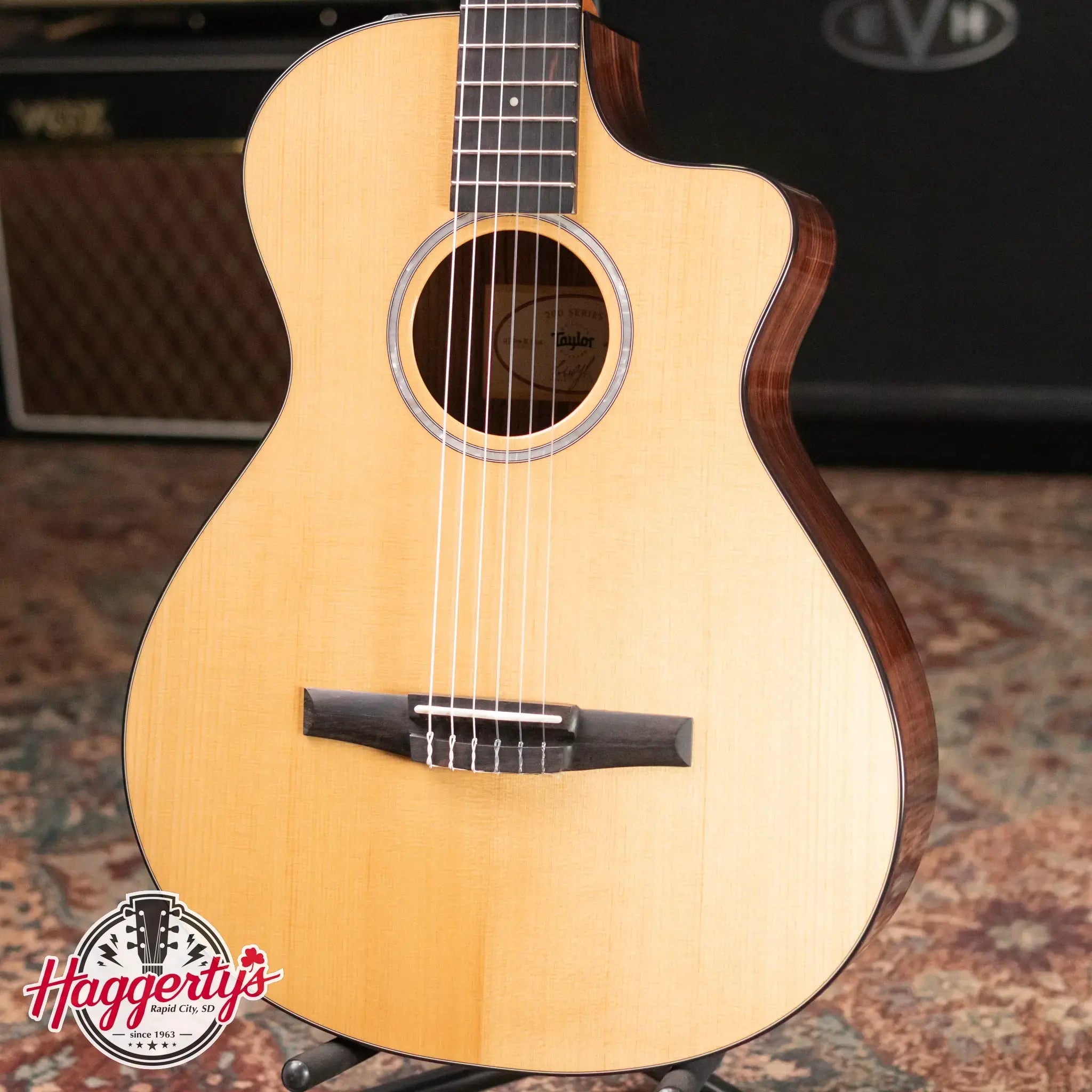 Taylor 212ce-N Plus Nylon Grand Concert Acoustic/Electric with Aerocase - Demo