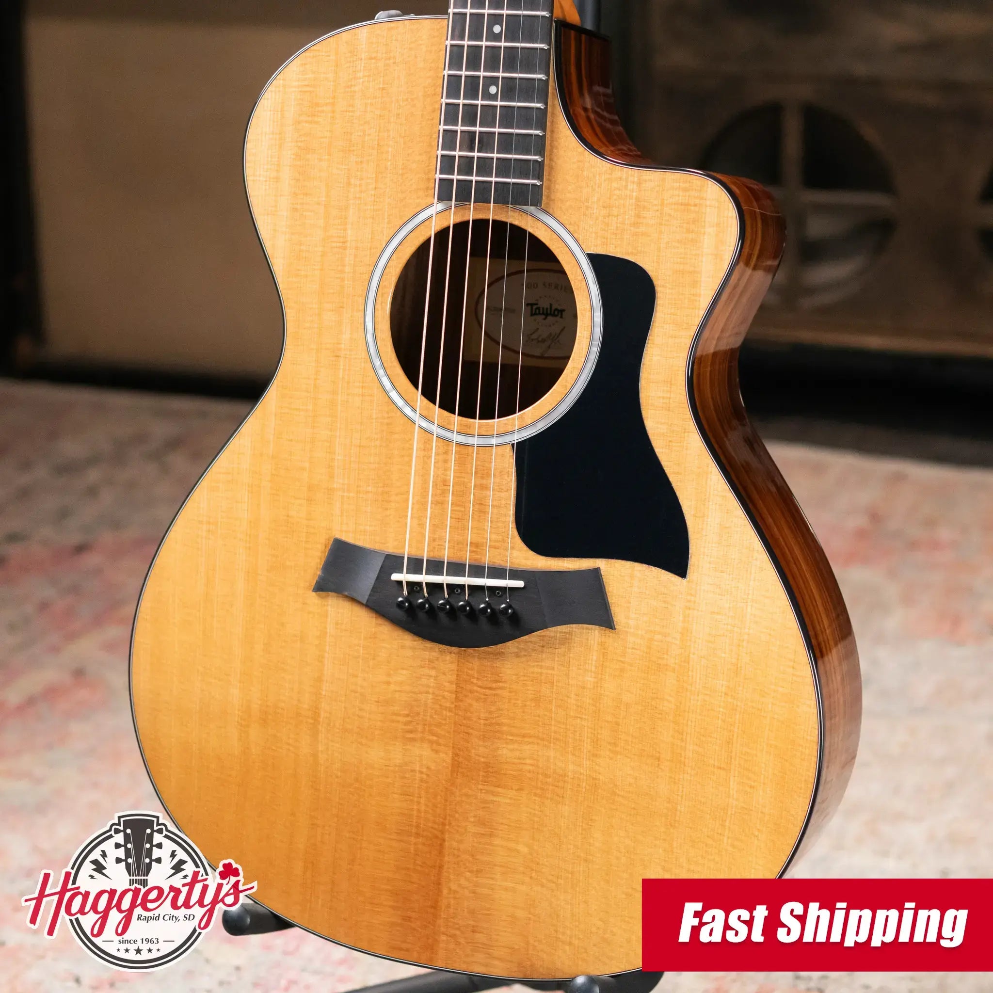 Taylor 212ce Plus Grand Concert Acoustic/Electric Guitar with Aerocase - Factory Demo